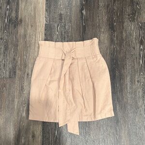 Forever 21 Light Pink Paperbag Mini Skirt S
